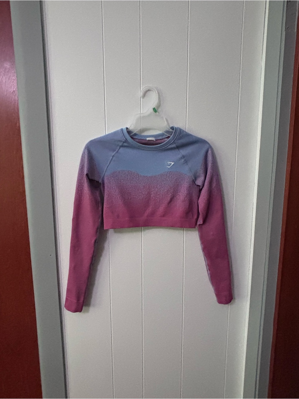 Gymshark Ombre Cropped Top Pink/Blue Small